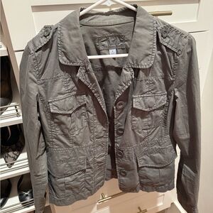 Caslon Charcoal Utility Jacket